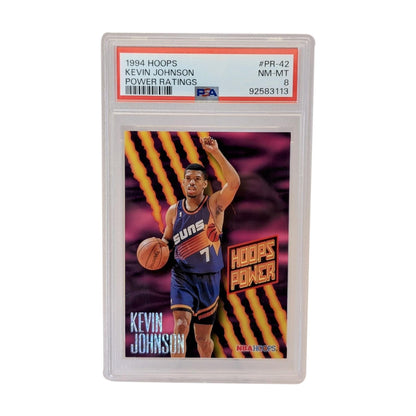 Kevin Johnson Phoenix Suns 1994 Hoops Power Ratings PSA NBA