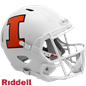 Illinois White F/S Replica Football Helmet
