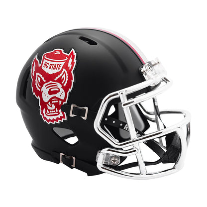 North Carolina State Black Howl Mini Football Helmet