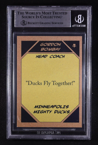 Emilio Estevez Signed Custom Mighty Ducks Trading Card - Beckett Authentic Auto