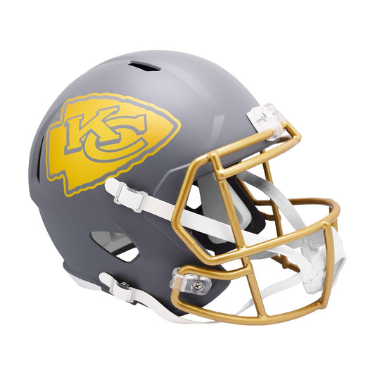 Kansas City Chiefs SLATE Full Size Replica Football Helmet NFL