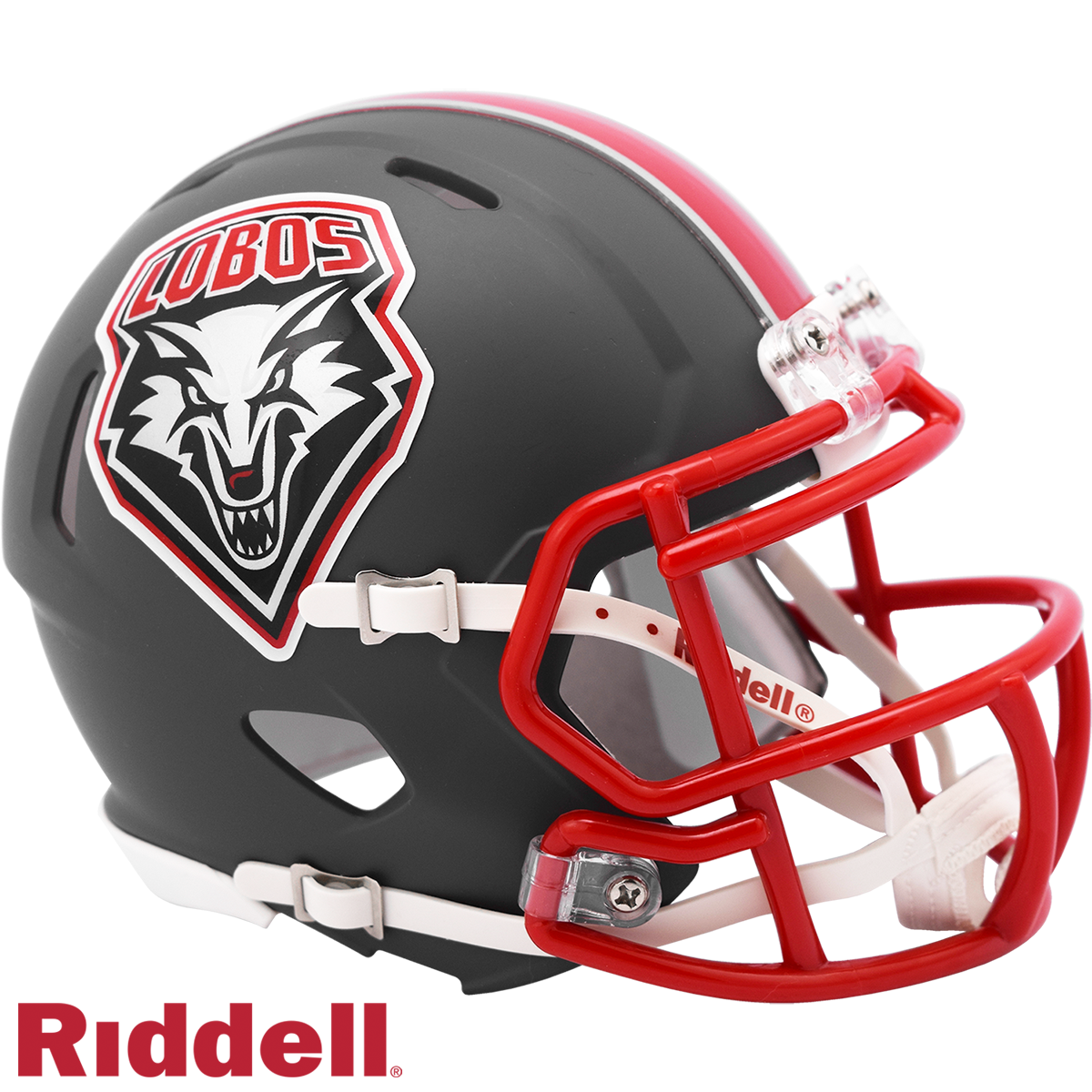 New Mexico Lobos Matte Gray  Mini Football Helmet