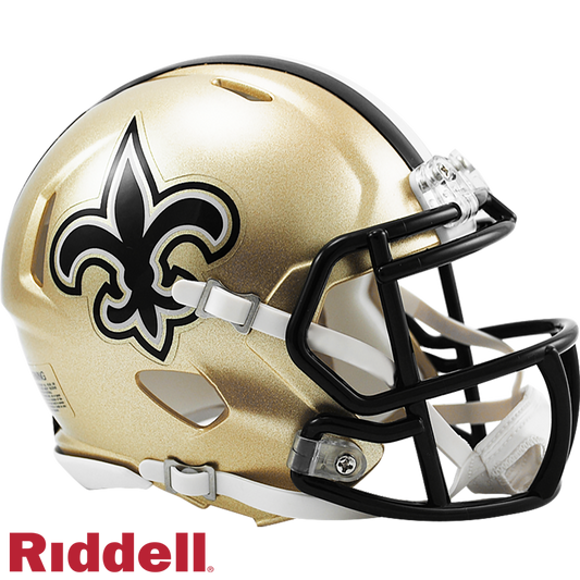 New Orleans Saints Primary Speed Mini Football Helmet