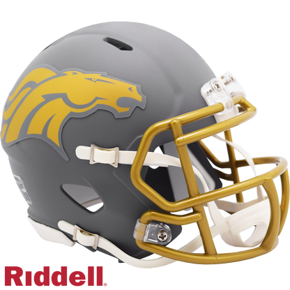 Denver Broncos Slate Speed Mini Football Helmet