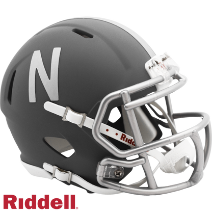 Nebraska Slate Mini Football Helmet #8058854