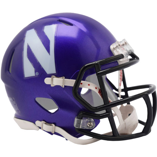 Northwestern Wildcats Primary Speed Mini Football Helmet