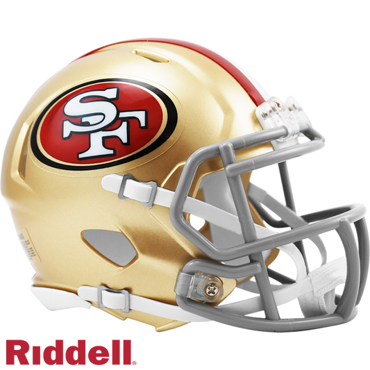San Francisco 49ers Primary Speed Mini Football Helmet