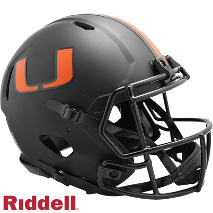 Miami Hurricanes Eclipse F/S Authentic Football Helmet