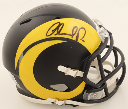 Orlando Pace Signed Rams Rivalry Mini Football Helmet - Beckett