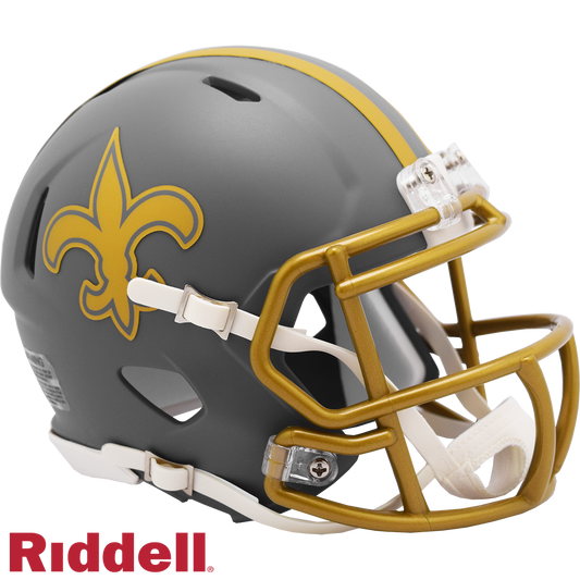 New Orleans Saints Slate Speed Mini Football Helmet