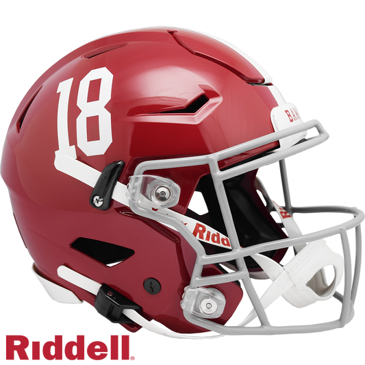 Alabama #18 Crimson Tide Primary F/S SpeedFlex Football Helmet