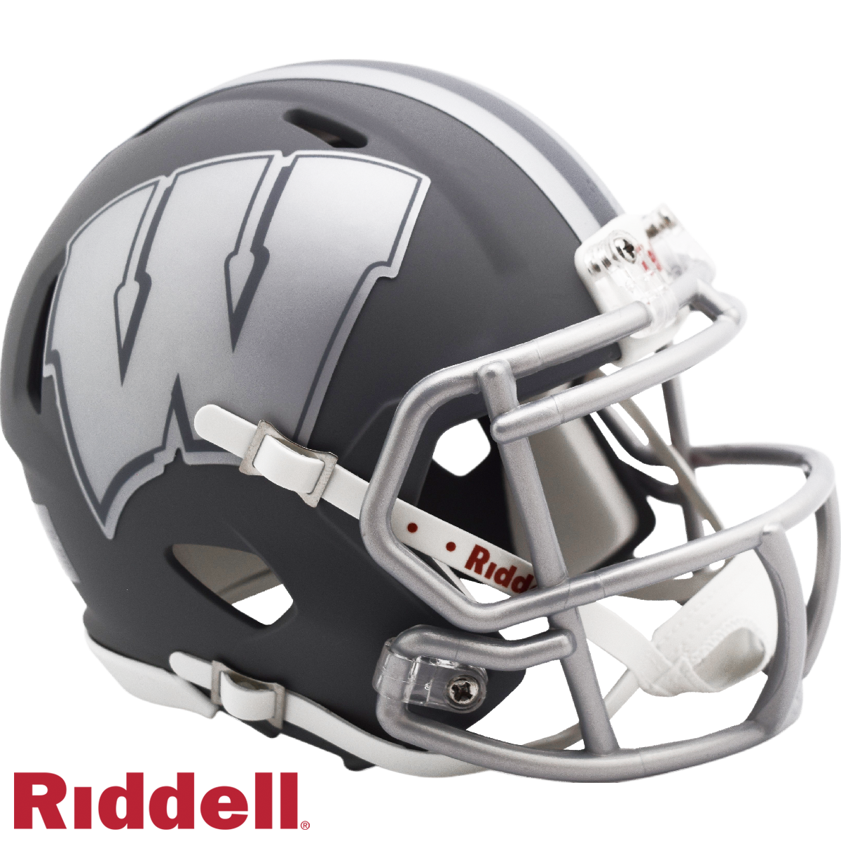 Wisconsin Badgers Slate Mini Football Helmet