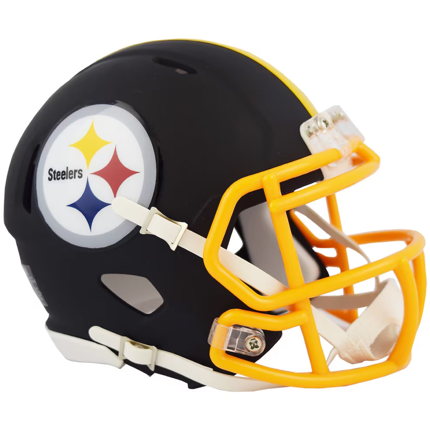 Pittsburgh Steelers Flat Black Speed Mini Football Helmet