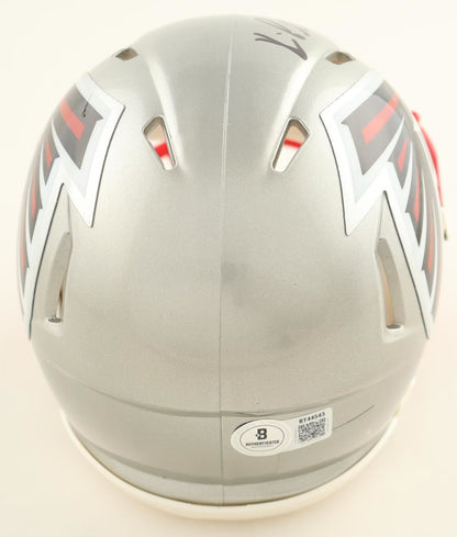 Kyle Pitts Signed Authentic Atlanta Falcons Flash Mini NFL