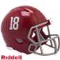 University of Alabama #18 Crimson Tide Speed Pocket Pro Football Helmet