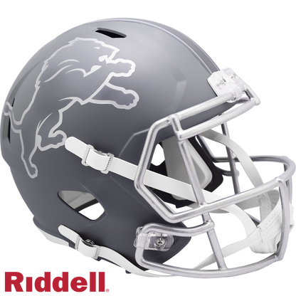 Detroit Lions SLATE Full Size Replica Football Helmet
