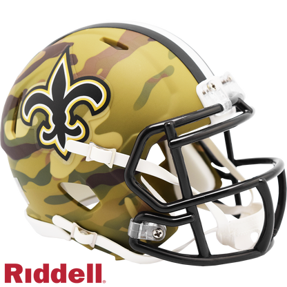 New Orleans Saints Camo Speed Mini Football Helmet