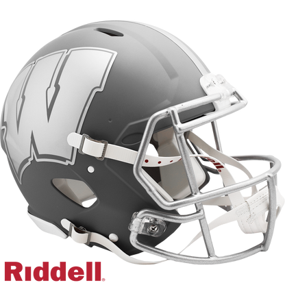 Wisconsin Badgers Slate F/S Authentic Football Helmet