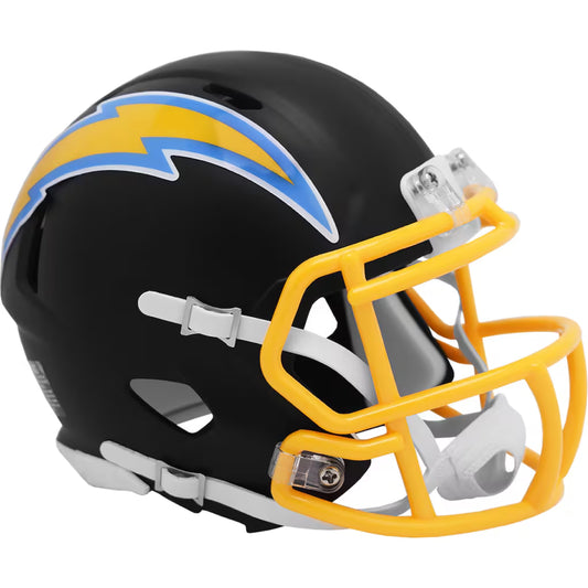 Los Angeles Chargers Flat Black Collection Mini Football Helmet