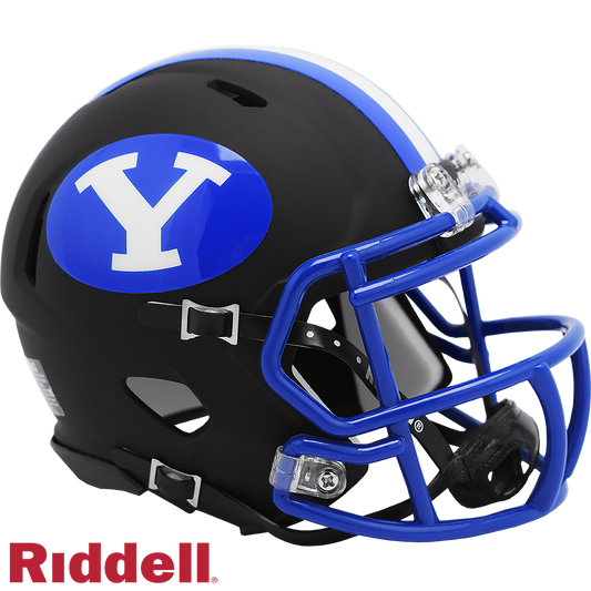 BYU Cougars 2020 Black Matte Speed Mini Football Helmet