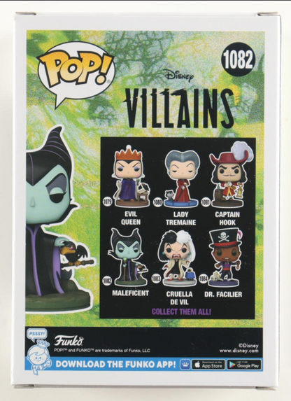 Angelina Jolie Signed "Disney Villains" #1082 Maleficent Funko Pop! - PSA