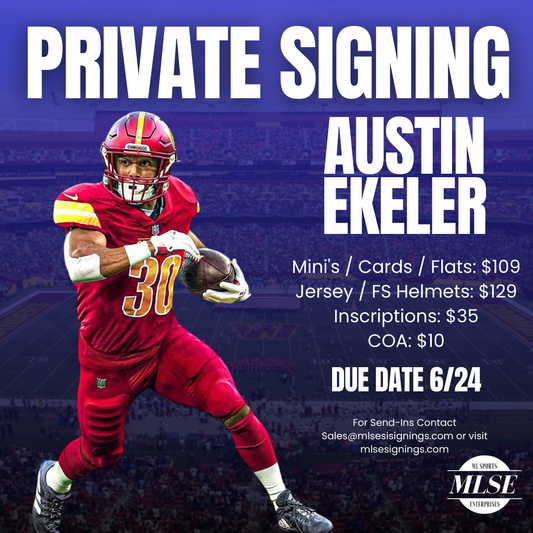 Austin Ekeler Signing Pre-Order