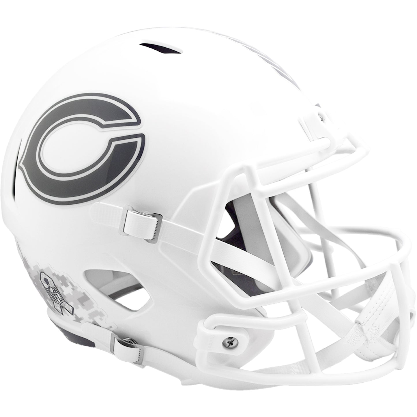 Chicago Bears 2024 Salute to Service Riddell Speed Replica Football Helmet