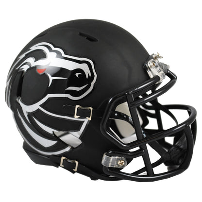Boise State Broncos Matte Black Mini Football Helmet #8059374