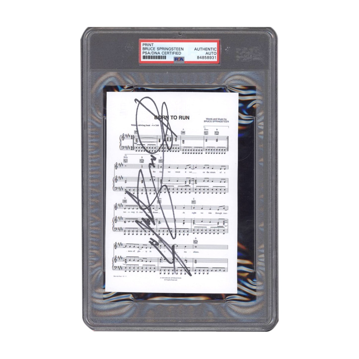 Bruce Springsteen Signed Born To Run PSA/DNA Certified Authentic Auto