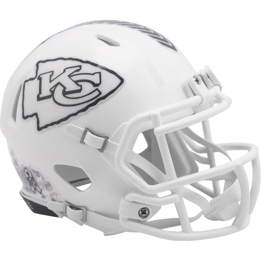Kansas City Chiefs 2024 Salute to Service Riddell Speed Mini Football Helmet NFL