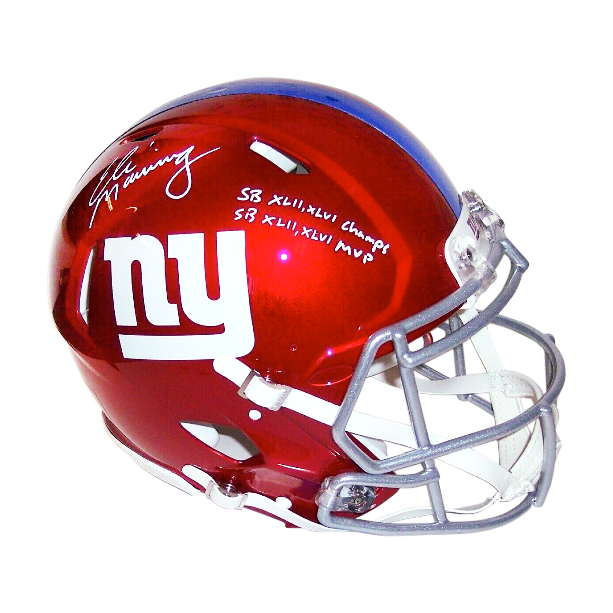 ELI MANNING SIGNED NY GIANTS LUNAR AUTHENTIC PRO FULL SIZE HELMET MVP –  Super Sports Center