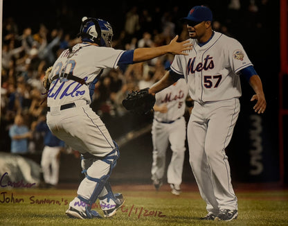 Josh Thole Signed 8x10 Photo (No Hitter) - Black Friday Special