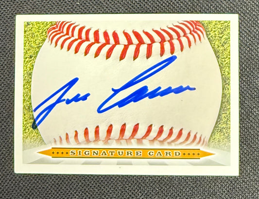 Jose Canseco Signed Signature Card (JSA STICKER ONLY on back)