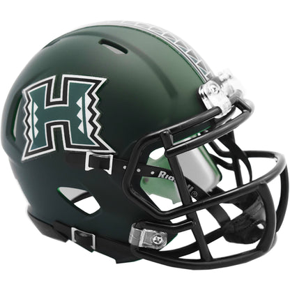 Hawaii Warriors Matte Green Mini Football Helmet