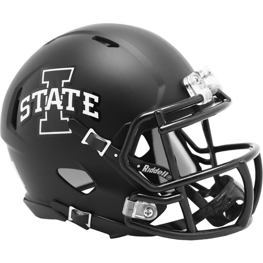Iowa State Cyclones Satin Black Mini Football Helmet-#8055422