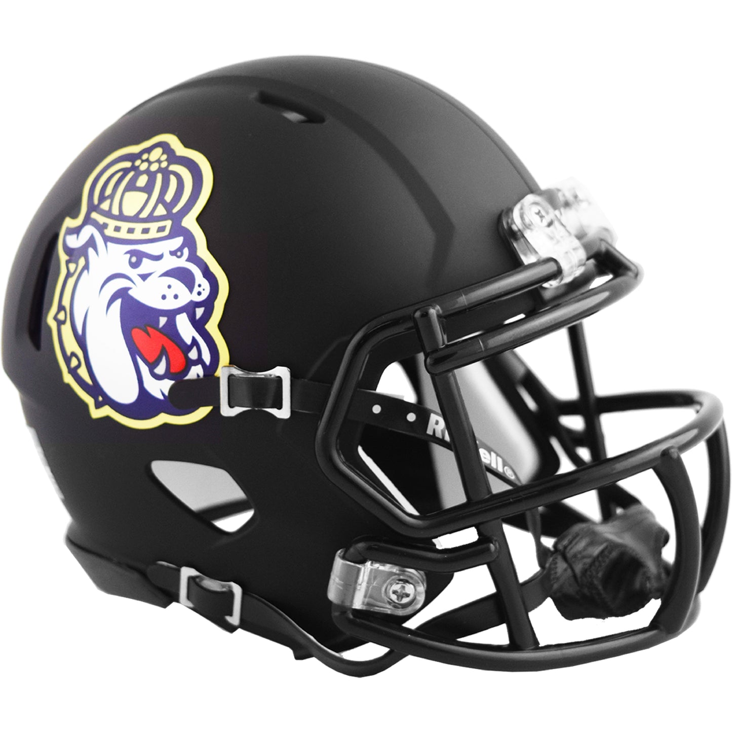 James Madison Dukes Riddell Speed Mini Black Football Helmet