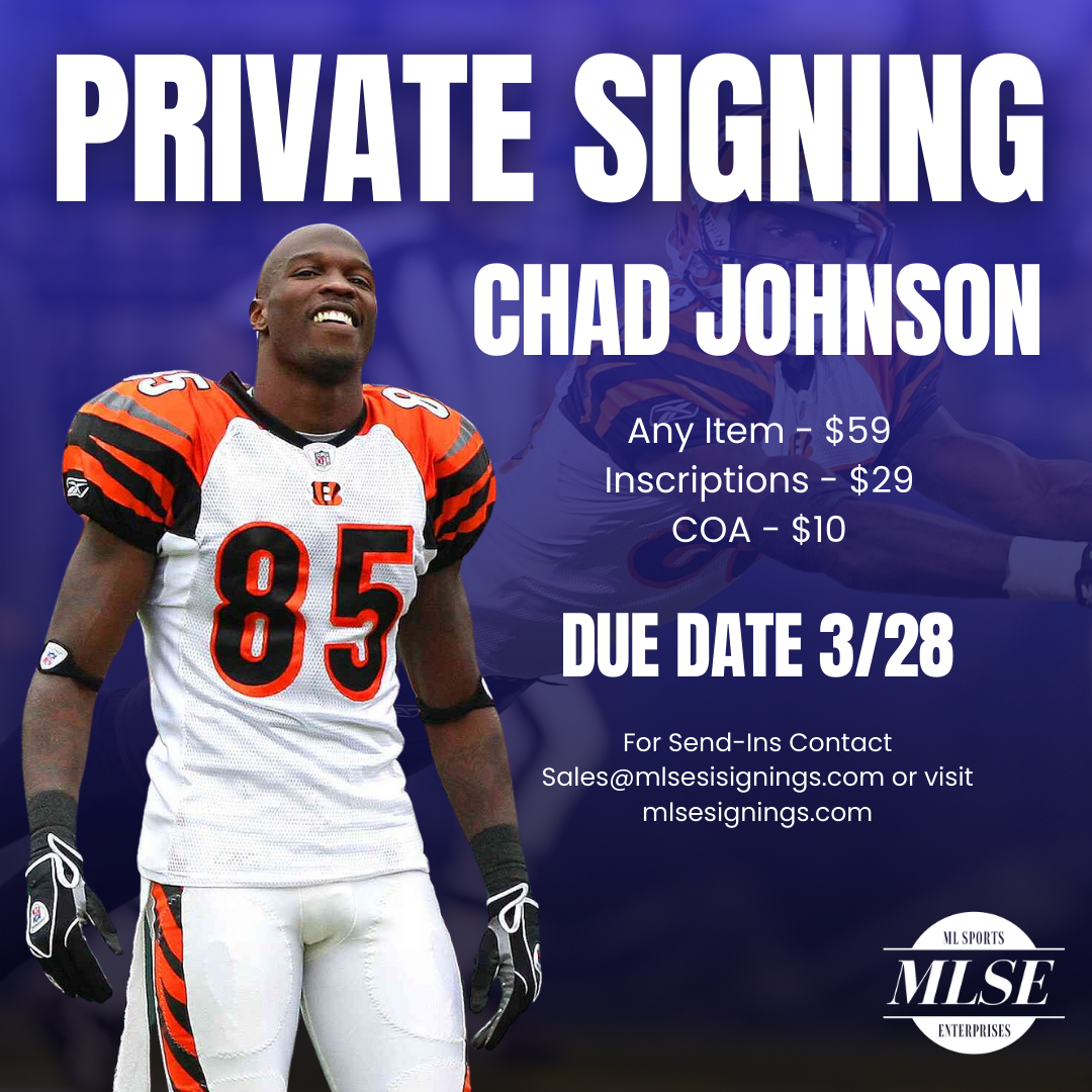 Chad Johnson Signing Pre-Order