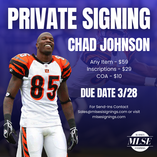 Chad Johnson Signing Pre-Order