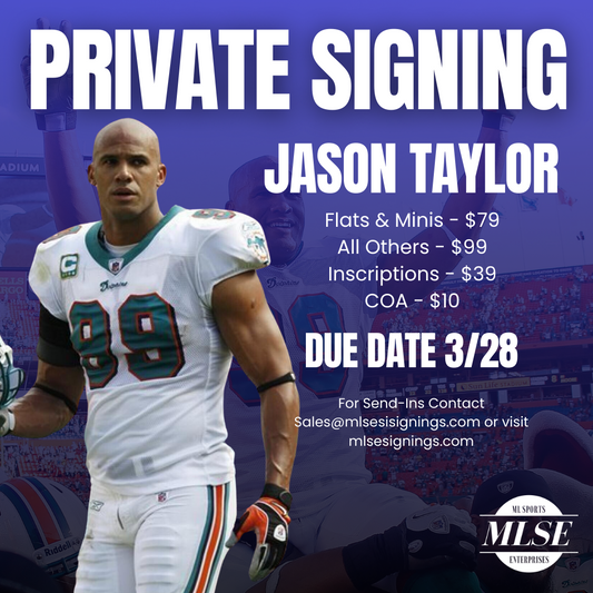 Jason Taylor Signing Pre-Order