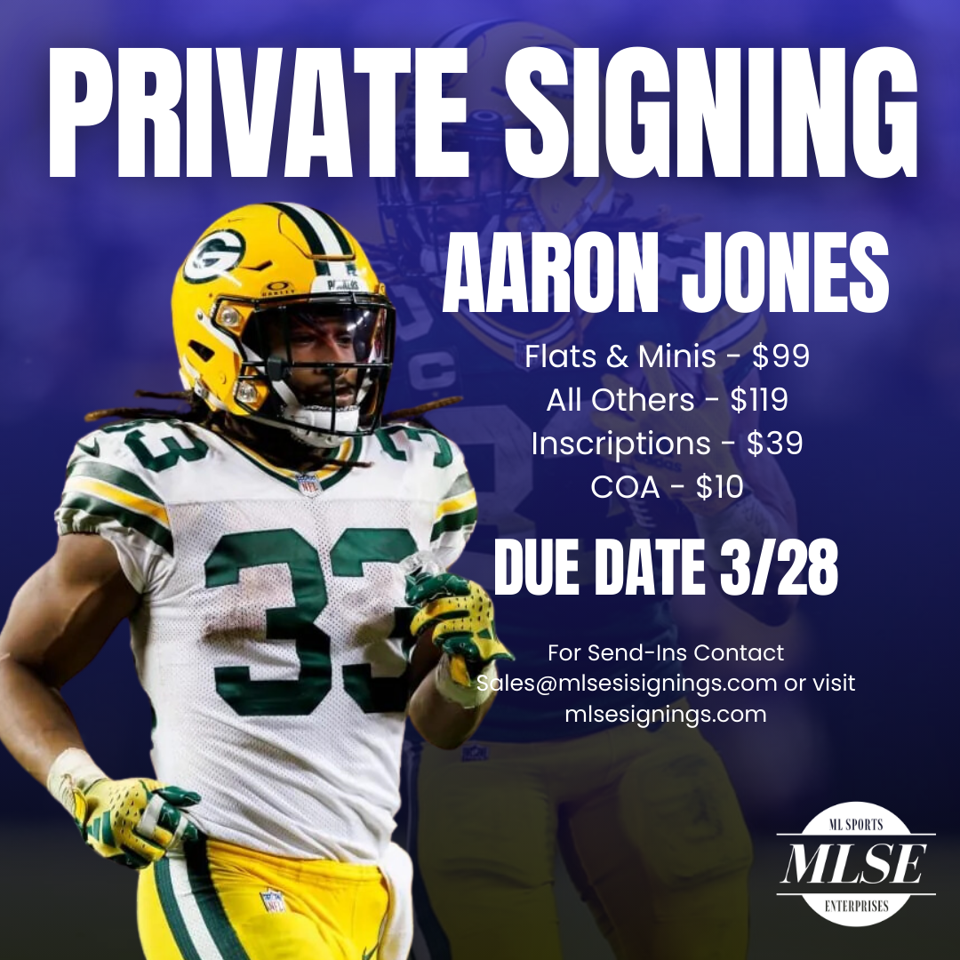 Aaron Jones Signing Pre-Order