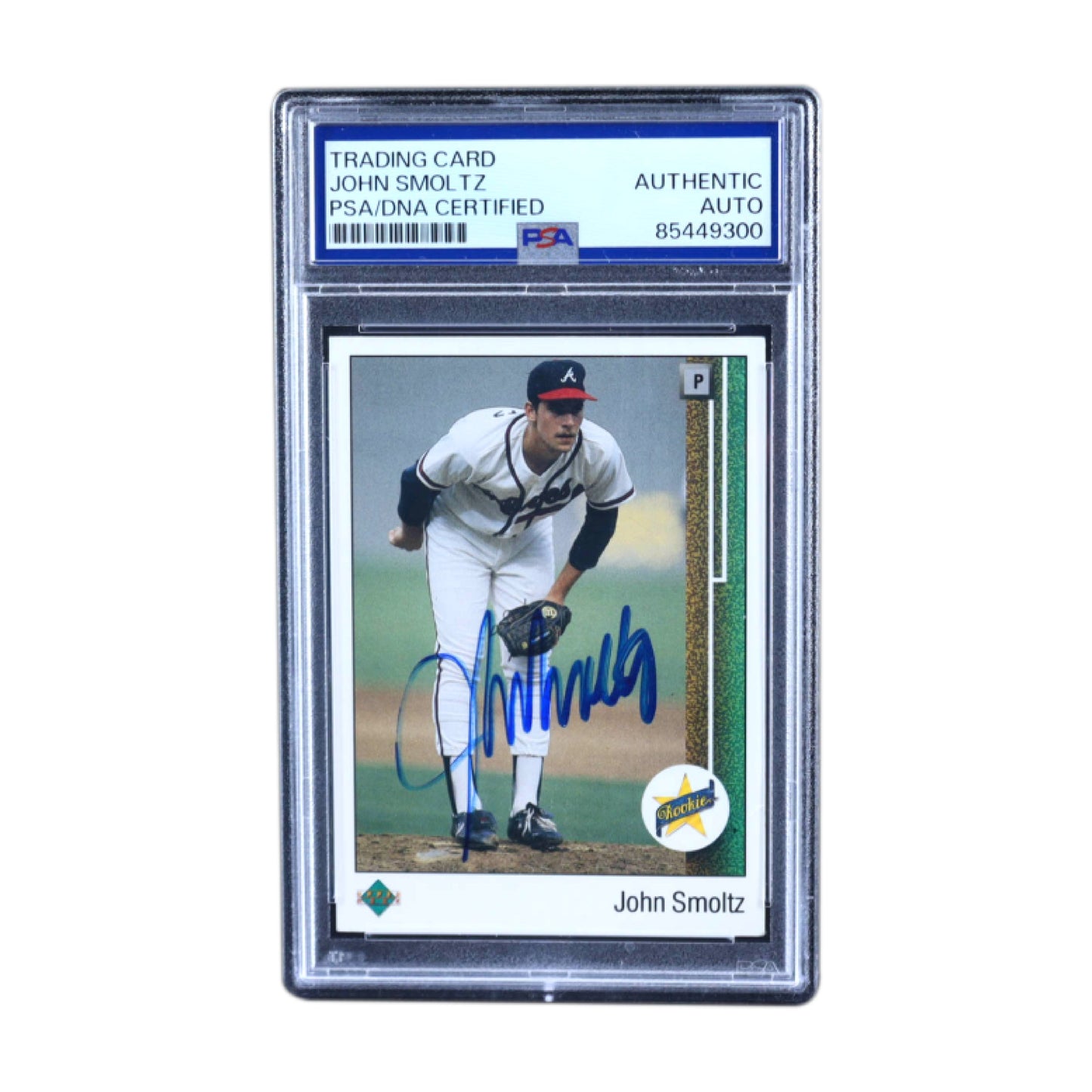 John Smoltz Signed 1989 Upper Deck #17 RC PSA/DNA Certified Authentic Auto