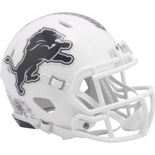 Detroit Lions 2024 Salute to Service Riddell Speed Mini Football Helmet NFL