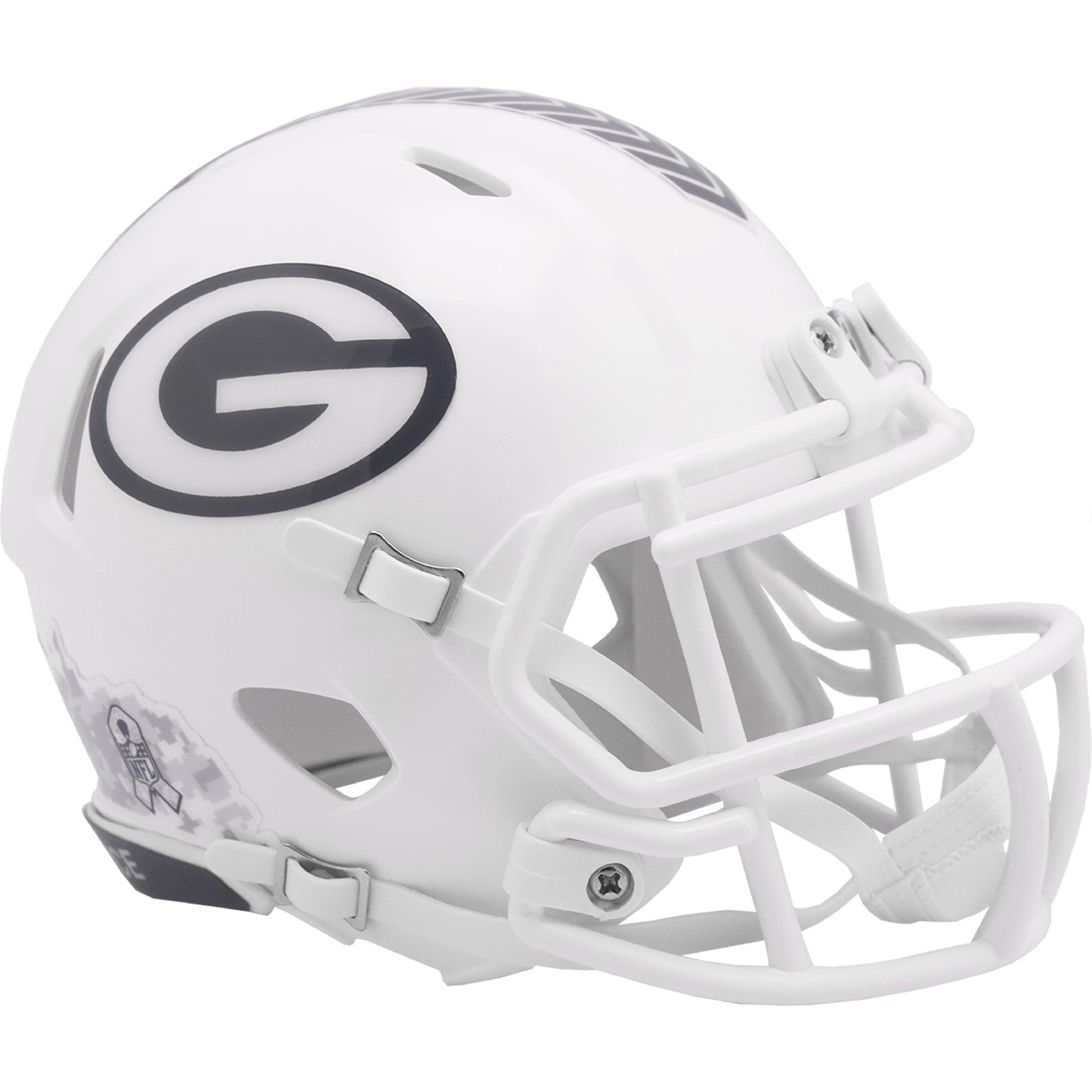 Green Bay Packers 2024 Salute to Service Riddell Speed Mini Football Helmet