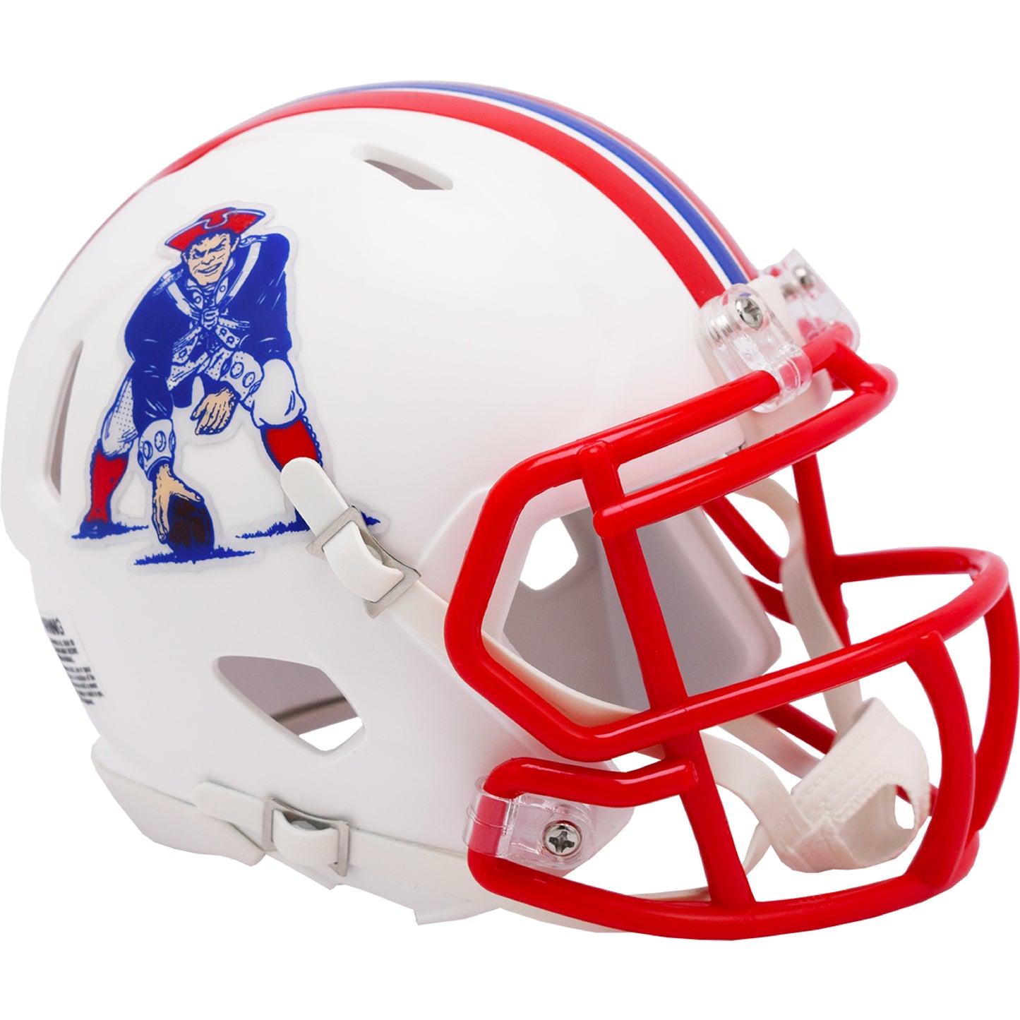 New England Patriots 1990-1992 Throwback Riddell Speed Mini Football Helmet