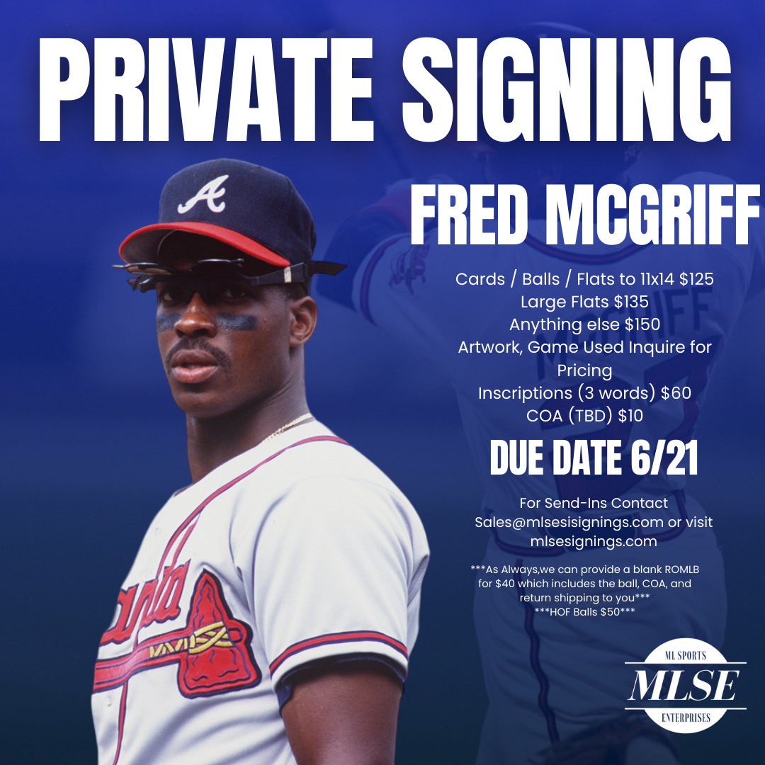 Fred McGriff Signing Pre-Order