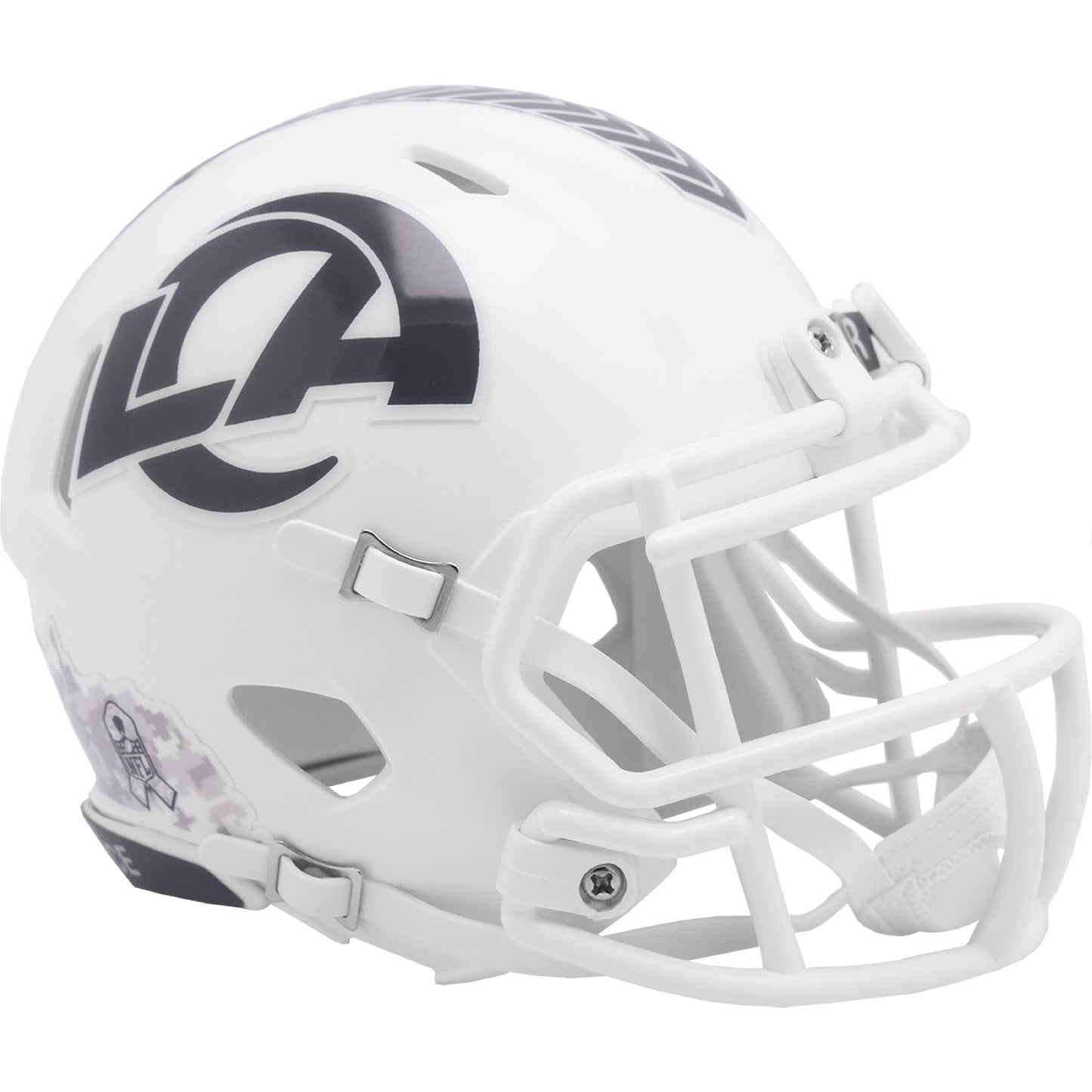 Los Angeles Rams 2024 Salute to Service Riddell Speed Mini Football Helmet