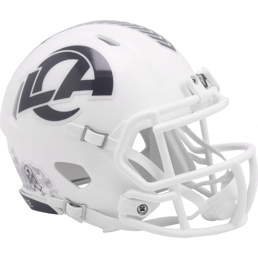 Los Angeles Rams 2024 Salute to Service Riddell Speed Mini Football Helmet NFL