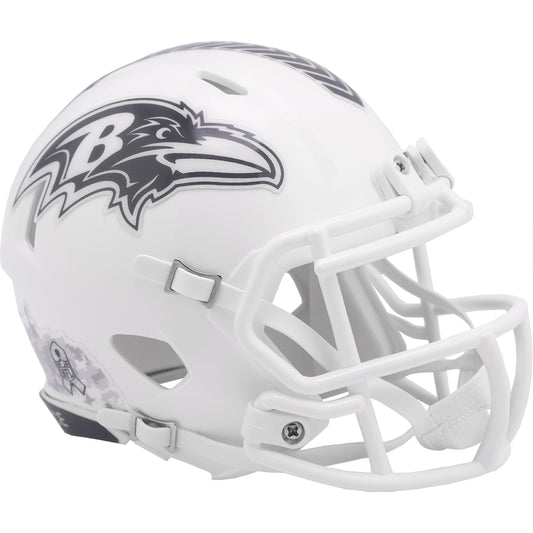 Baltimore Ravens 2024 Salute to Service Riddell Speed Mini Football Helmet NFL
