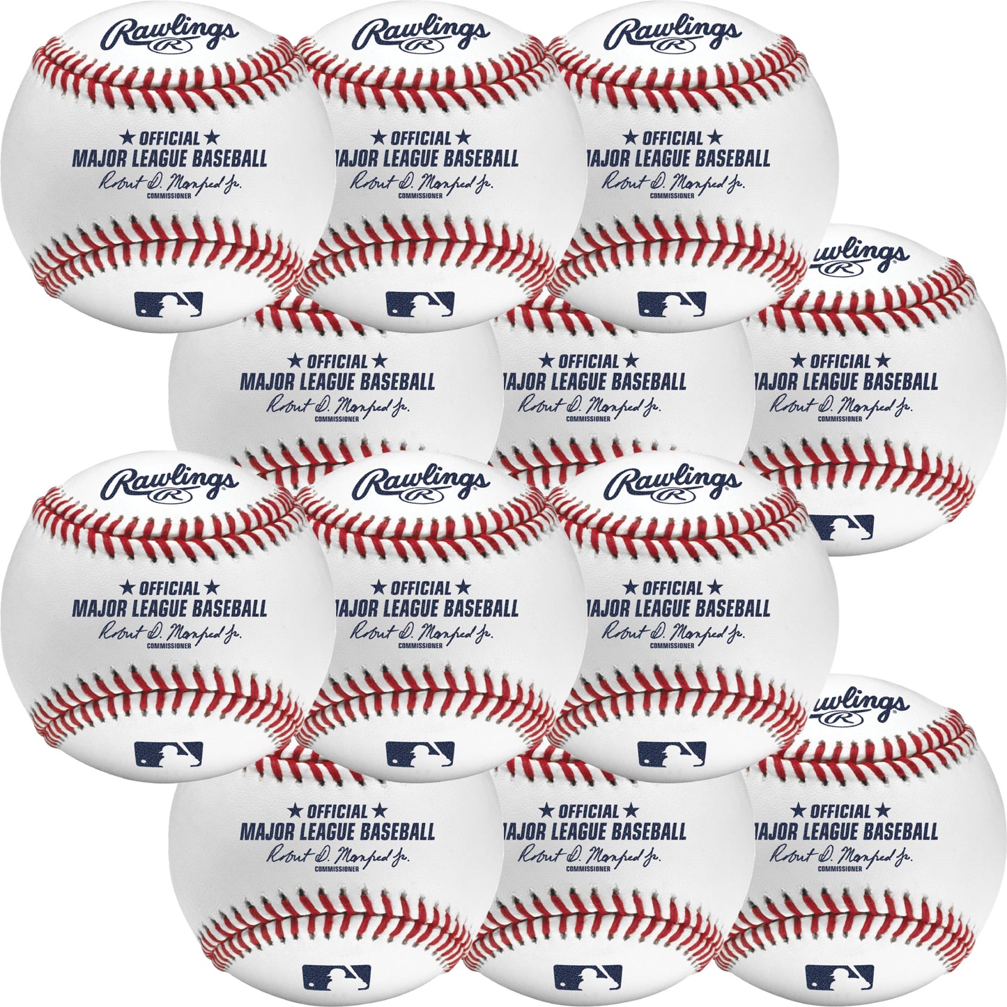 ROMLB Rawlings Official MLB Leather Game Baseball Robert Manfred - 12