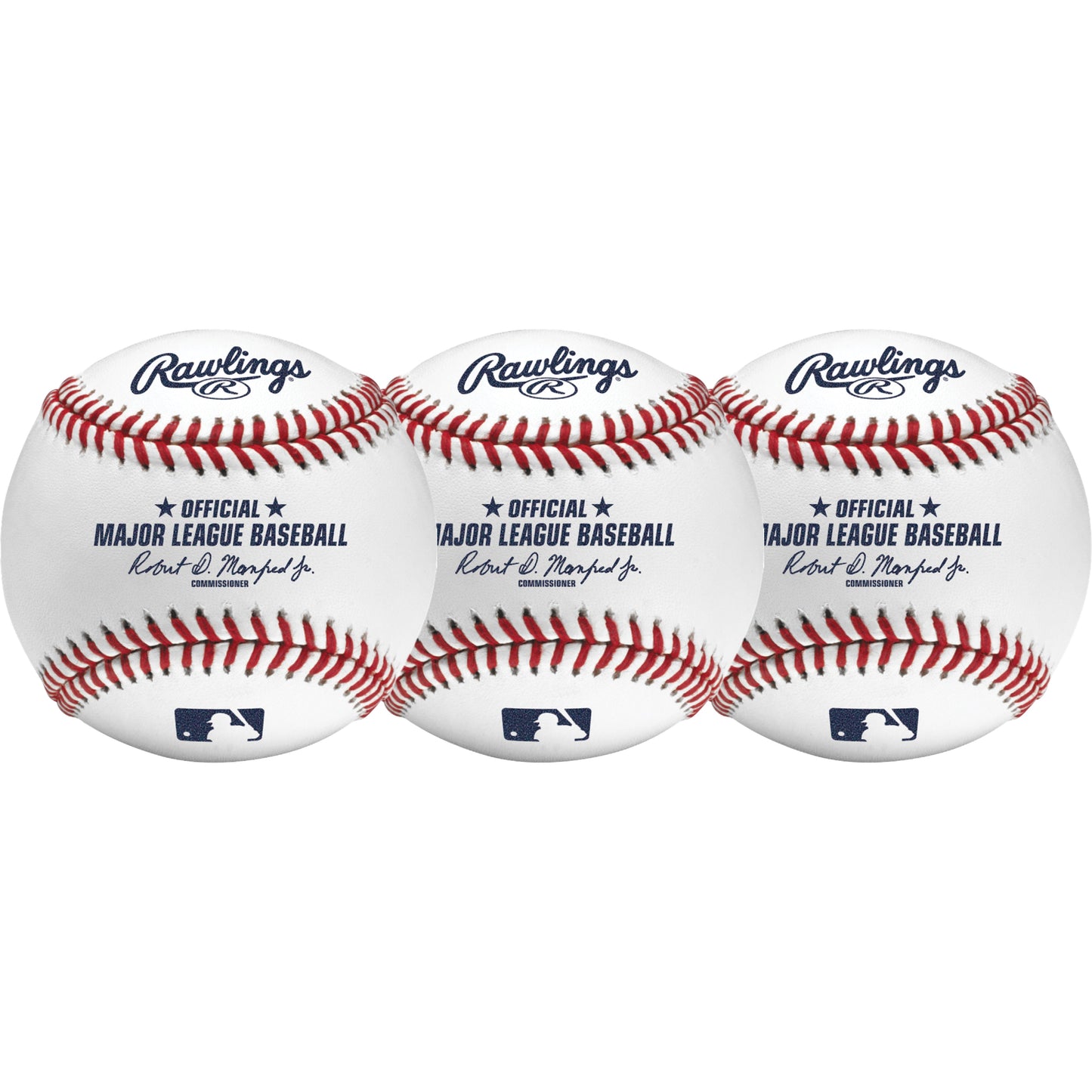 ROMLB Rawlings Official MLB Leather Game Baseball Robert Manfred - 3